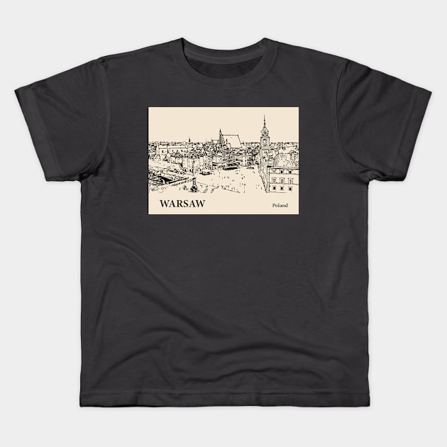 Warsaw - Poland Kids T-Shirt by Lakeric